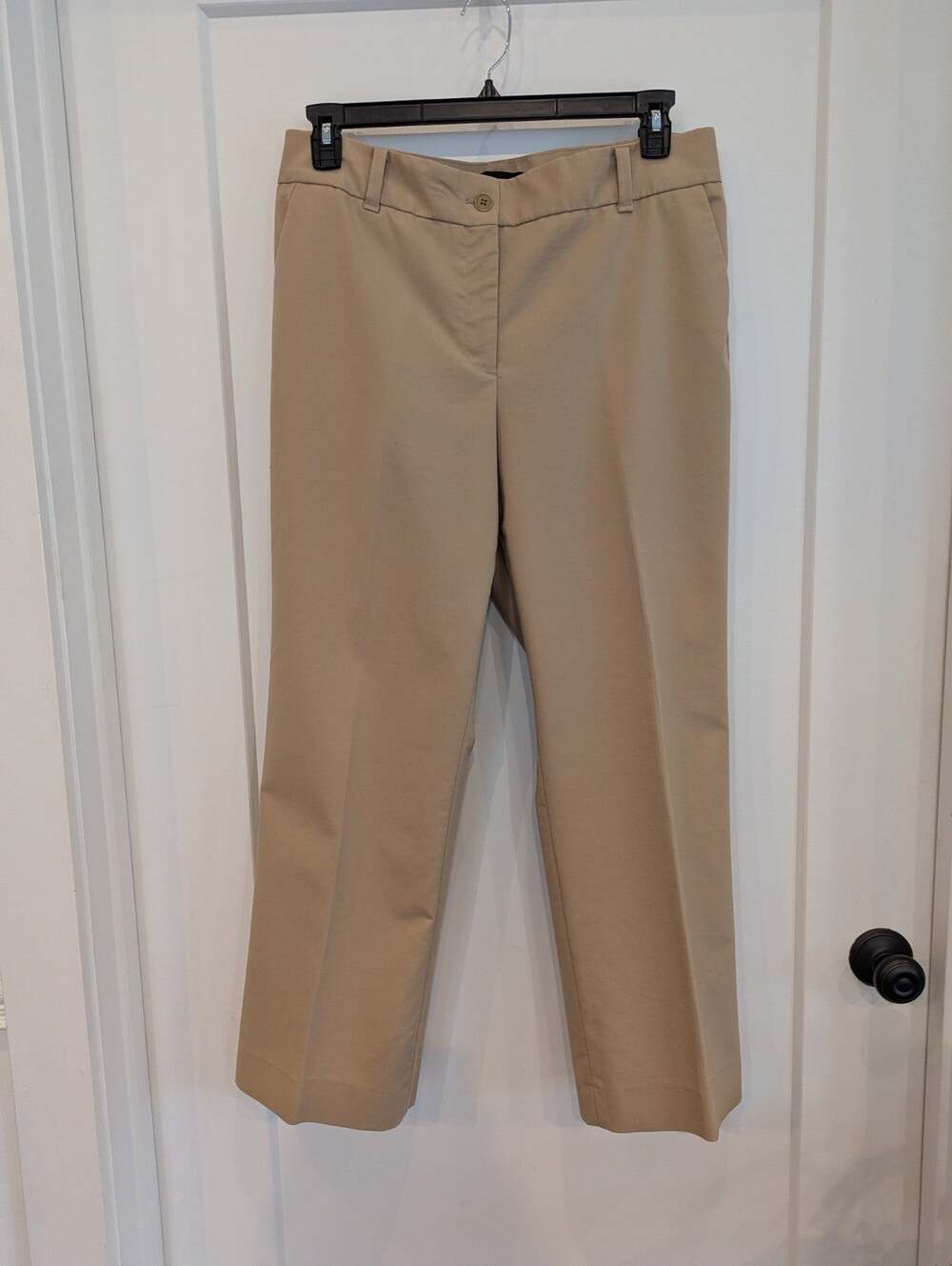 Talbots Sz14 Heritage British Khaki Pants Career Business Preppy Essentials EUC